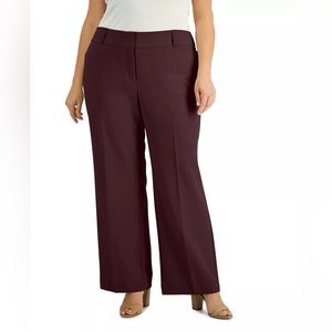 Alfani Essential Curvy Bootcut Rich Malbec (burgundy) Pants Size 16 New w/o tags